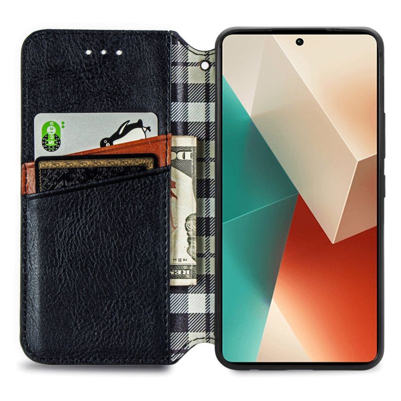 Flip Case Poco X6 5g Vintage 3d-diamanten