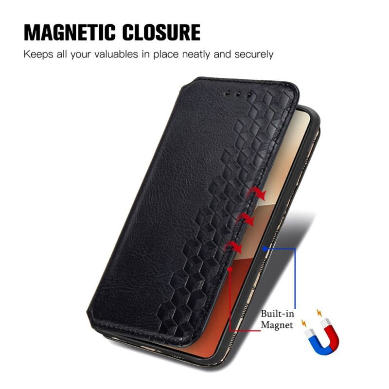 Flip Case Poco X6 5g Vintage 3d-diamanten