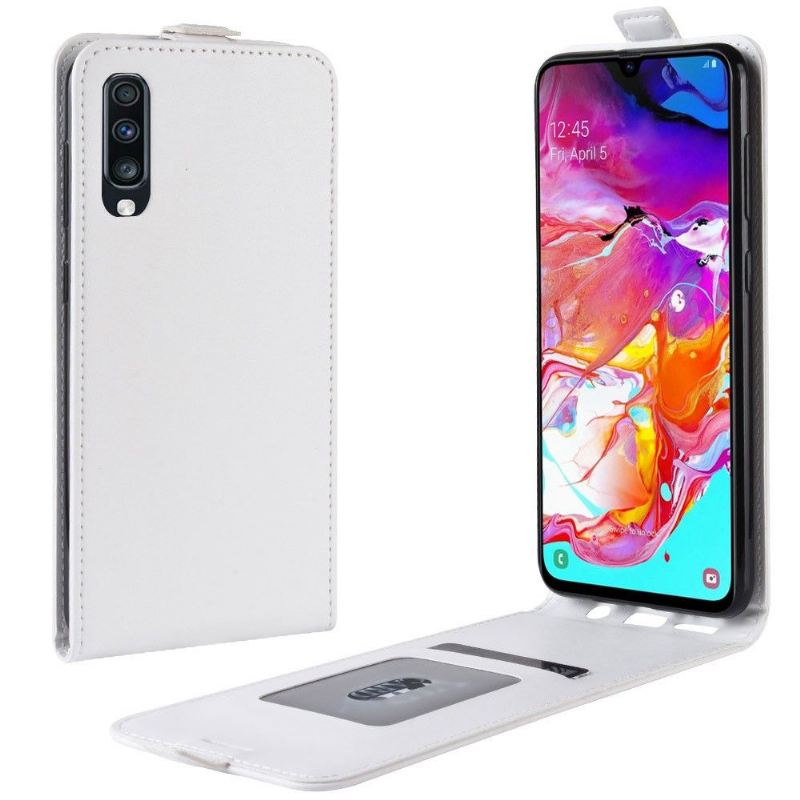 Case Für Samsung Galaxy A70 Flip Case Vertikales Kunstleder