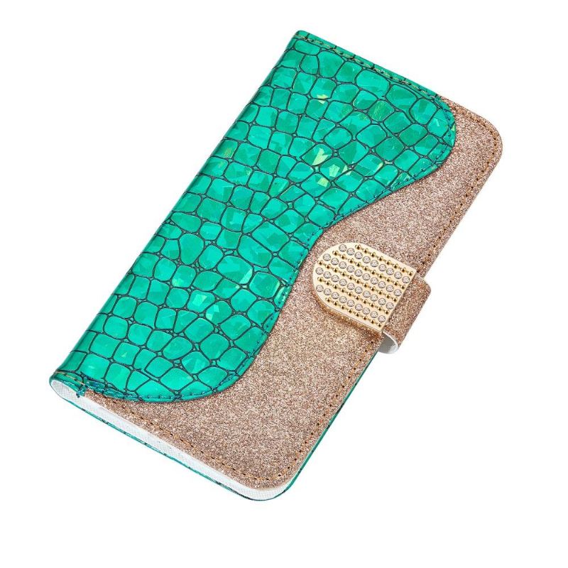 Case Für Samsung Galaxy A70 Glamour Croc-effekt