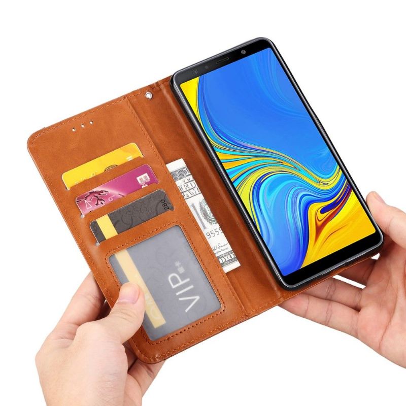 Case Für Samsung Galaxy A70 Kunstleder Mit Ständer Und Kartenhalter