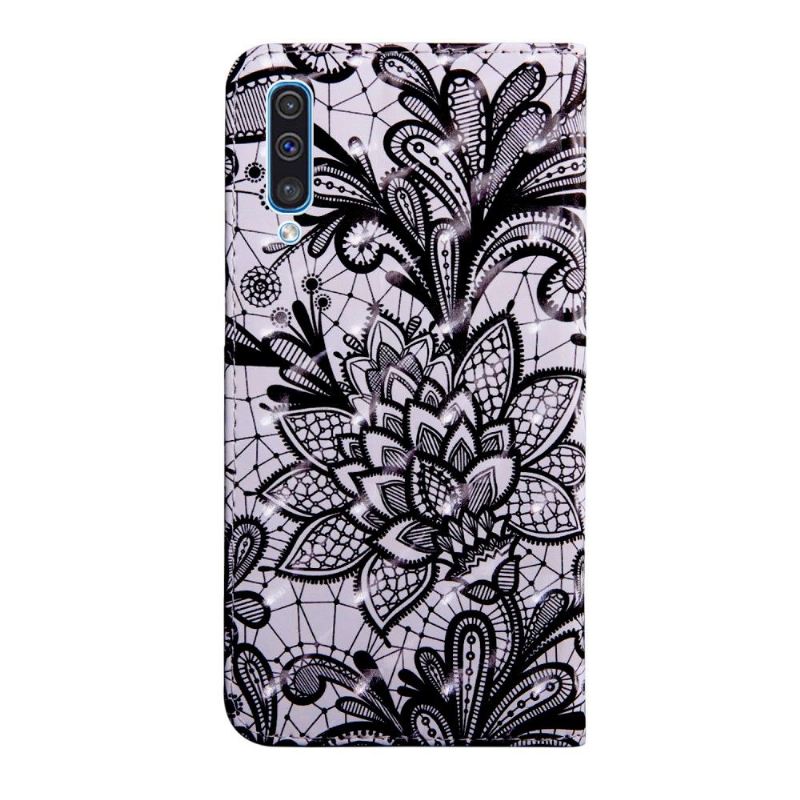 Case Für Samsung Galaxy A70 Mit Kordel Spitzenblume