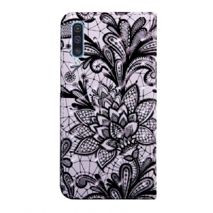 Case Für Samsung Galaxy A70 Mit Kordel Spitzenblume