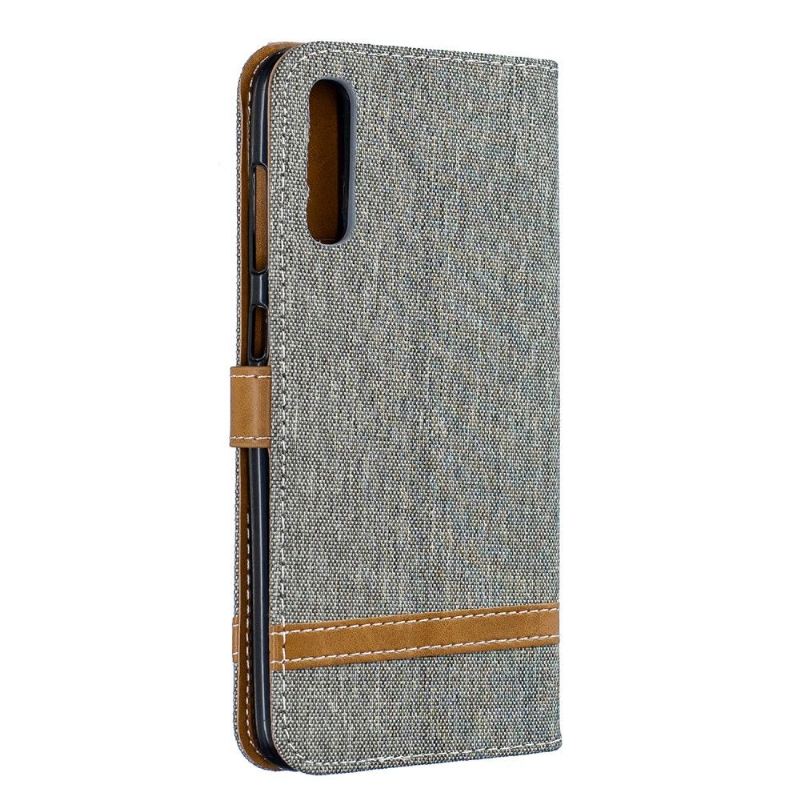 Case Für Samsung Galaxy A70 Stoffbezug Mit Trageriemen