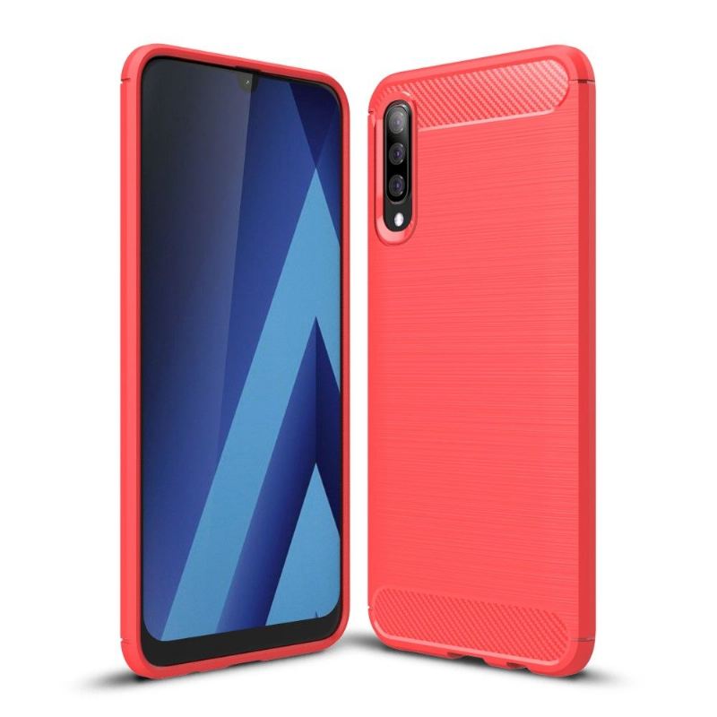 Handyhülle Für Samsung Galaxy A70 Karbongebürstetes Gel