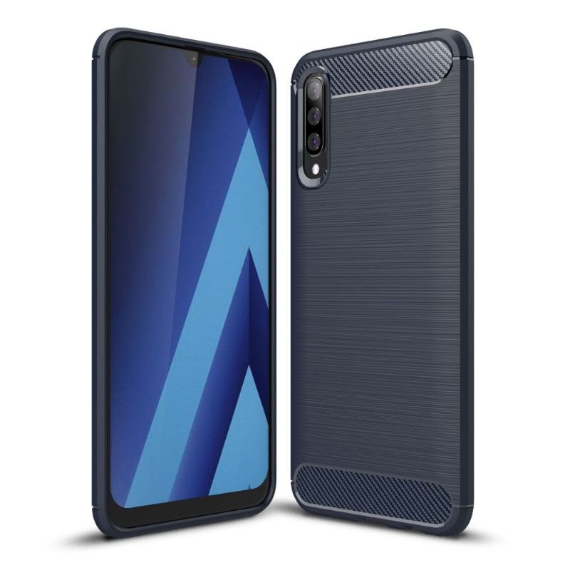 Handyhülle Für Samsung Galaxy A70 Karbongebürstetes Gel