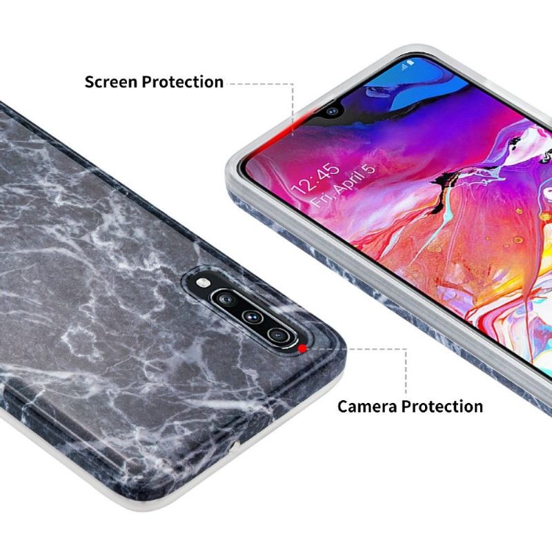 Hülle Für Samsung Galaxy A70 Anti-Sturz Marmor