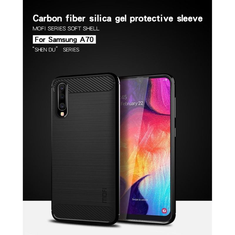 Hülle Für Samsung Galaxy A70 Gebürstetes Mofi