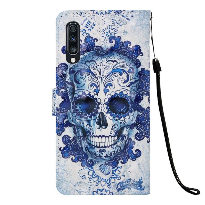 Lederhüllen Für Samsung Galaxy A70 Calavera-muster