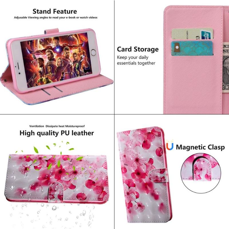 Case Für Sony Xperia 10 Plus Flip Case Blumen