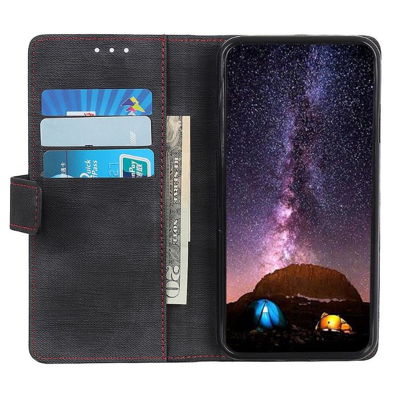 Case Für Sony Xperia 10 Plus Stoffbezug Mit Nähten