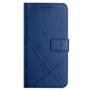 Flip Case Für Xiaomi 12T / 12T Pro X Design Geo-lederstil