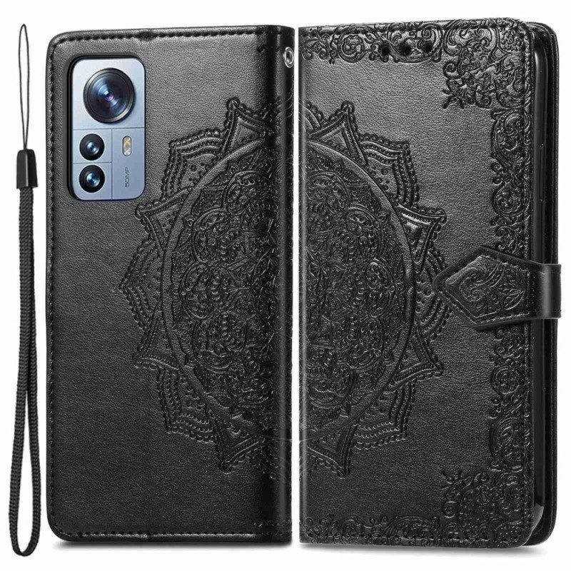 Lederhüllen Für Xiaomi 12T / 12T Pro Vintage-mandala