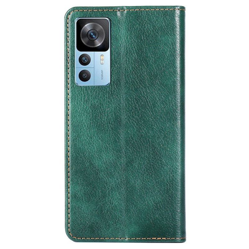 Schutzhülle Für Xiaomi 12T / 12T Pro Flip Case Lackleder-effekt