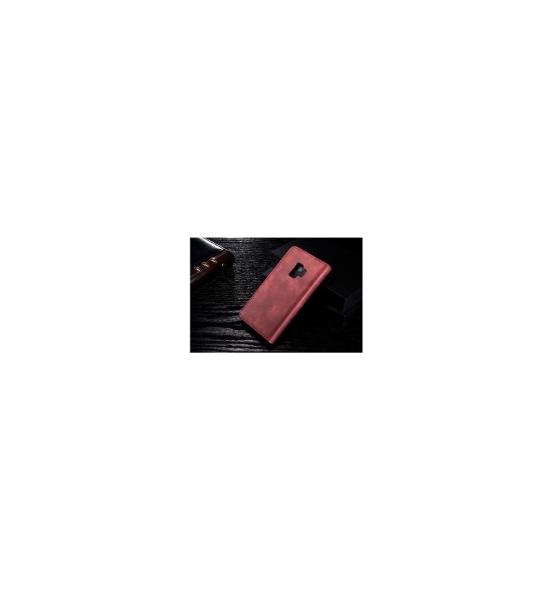 Hülle Flip Case Für Samsung Galaxy S9 Brieftasche Abnehmbares Rot