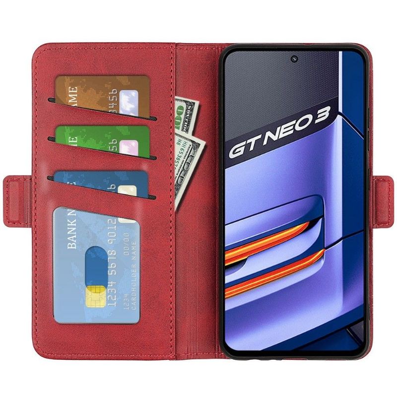 Case Für Realme GT Neo 3 Brieftasche Matter Kunstlederbezug