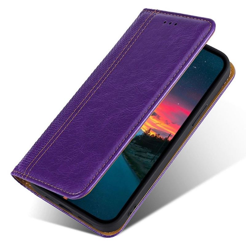 Lederhüllen Für Realme GT Neo 3 Schutzhülle Flip Case Flip-folio-nähte