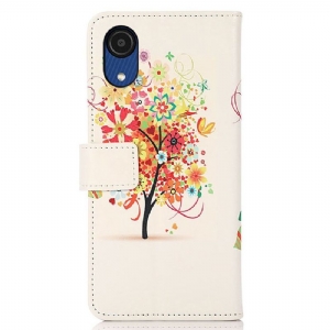 Flip Case Für Samsung Galaxy A03 Core Blühender Baum