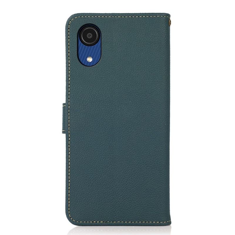 Flip Case Für Samsung Galaxy A03 Core Khazneh Klassisches Leder