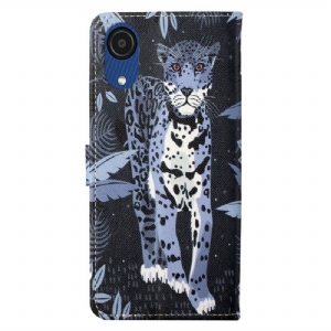 Flip Case Für Samsung Galaxy A03 Core Leopard