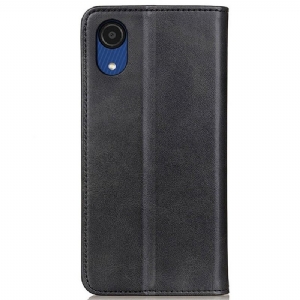 Flip Case Für Samsung Galaxy A03 Core Flip Case Simone Flip Aged Kunstleder