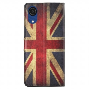 Flip Case Für Samsung Galaxy A03 Core Vintage Britische Flagge