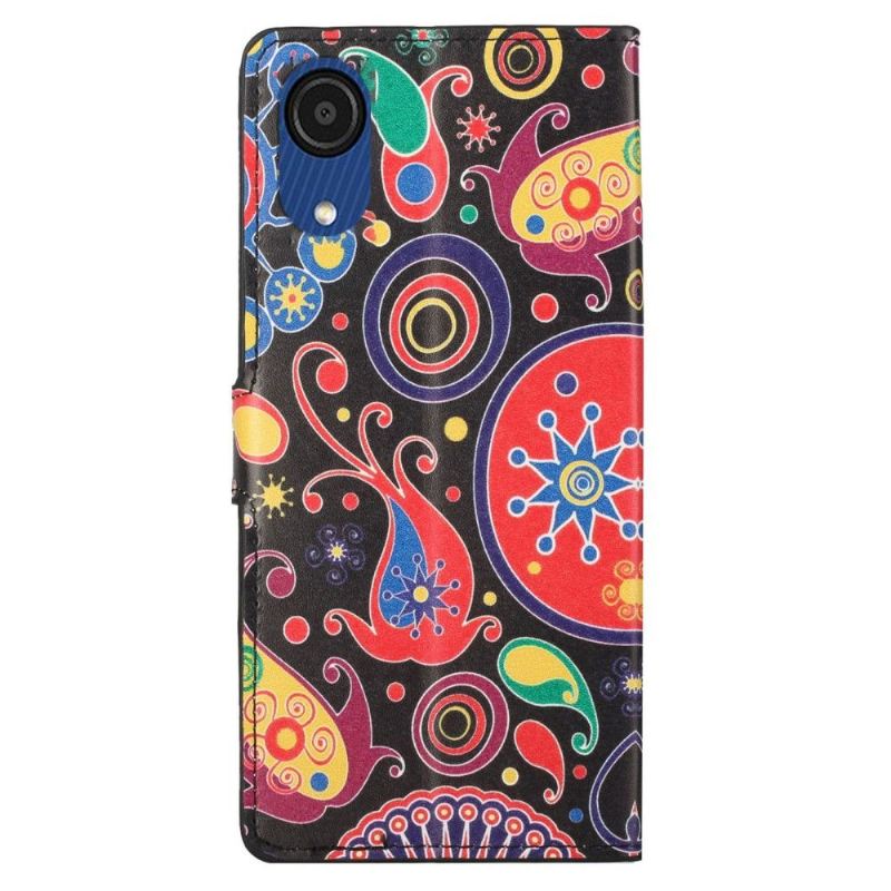 Lederhüllen Für Samsung Galaxy A03 Core Paisley-blume