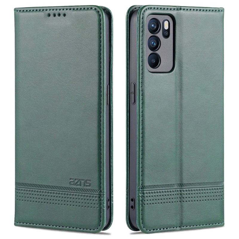 Case Für Oppo Reno 6 5G Anti-Sturz Geldbörse Azns Kunstleder