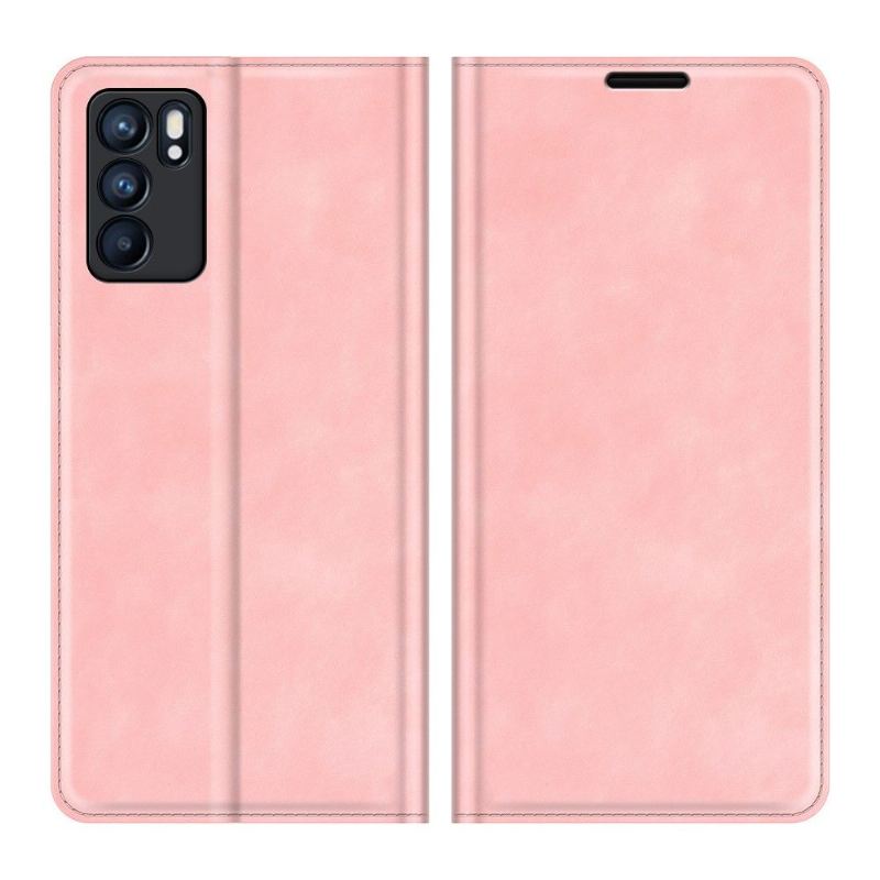 Case Für Oppo Reno 6 5G Funktionsständer Aus Kunstleder