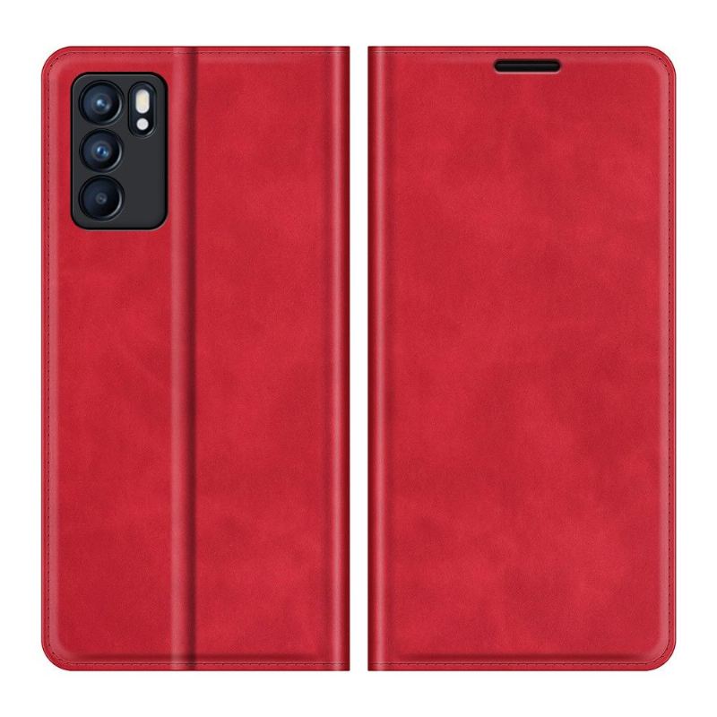 Case Für Oppo Reno 6 5G Funktionsständer Aus Kunstleder