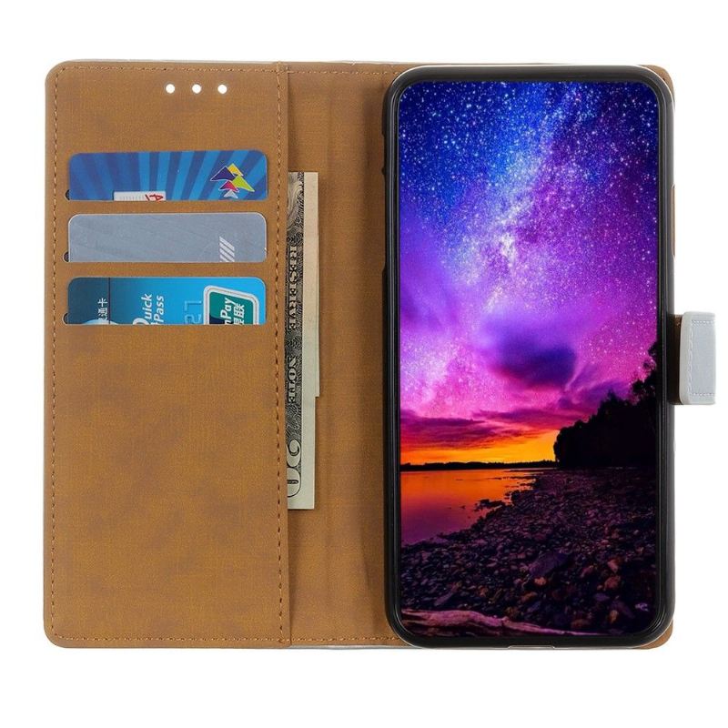 Flip Case Für Oppo Reno 6 5G Einfaches Kunstleder