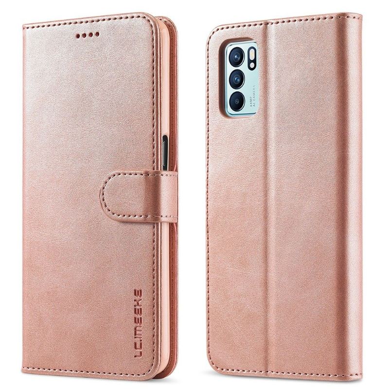 Flip Case Für Oppo Reno 6 5G Ledereffekt Lc.imeeke