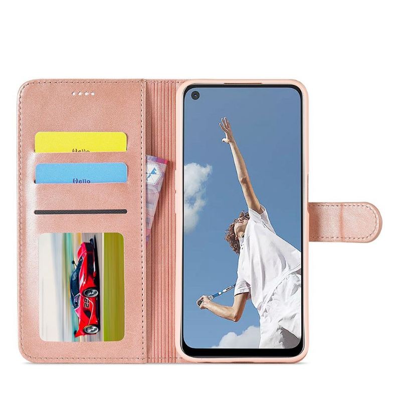 Flip Case Für Oppo Reno 6 5G Ledereffekt Lc.imeeke