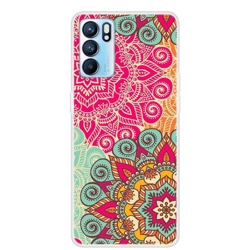 Handyhülle Für Oppo Reno 6 5G Retro-mandala