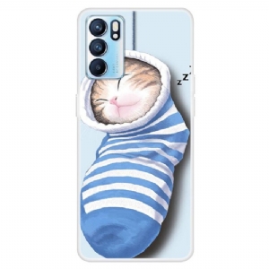 Handyhülle Für Oppo Reno 6 5G Schutzhülle Babykatze