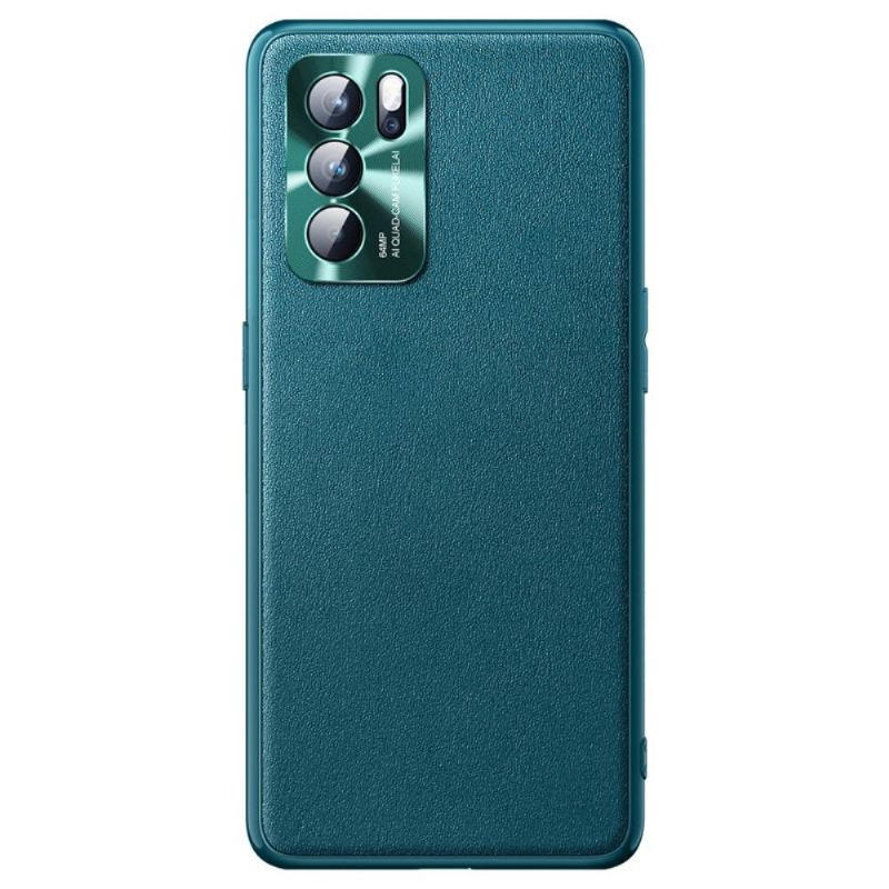 Handyhülle Für Oppo Reno 6 5G Schutzhülle Color Style Lederoptik