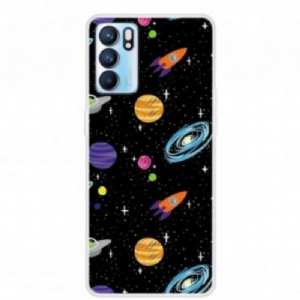 Hülle Für Oppo Reno 6 5G Planet Galaxie