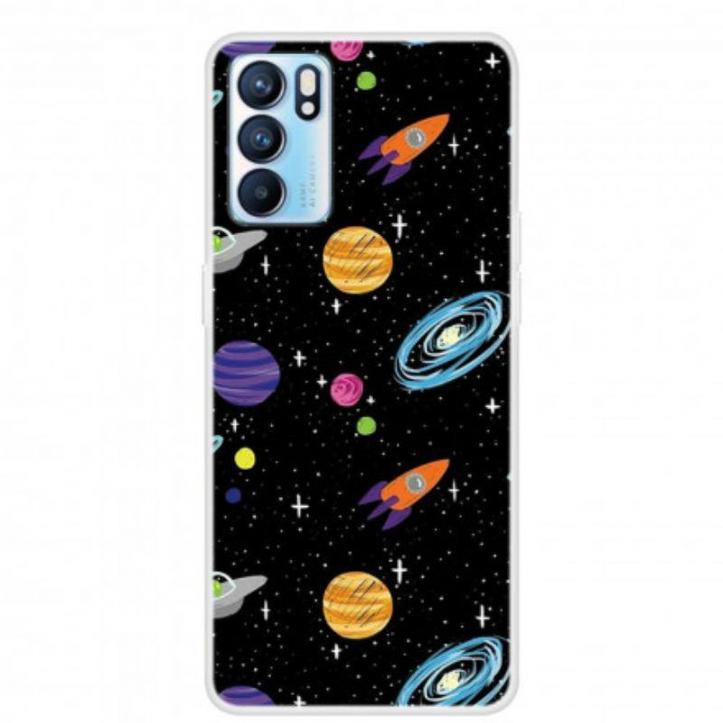 Hülle Für Oppo Reno 6 5G Planet Galaxie