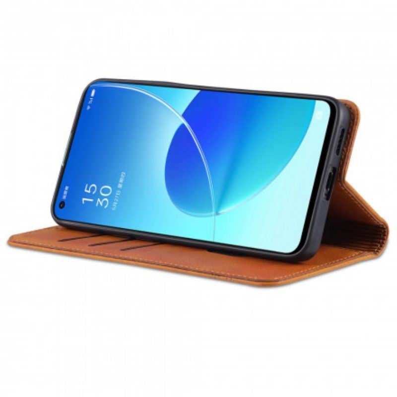 Schutzhülle Für Oppo Reno 6 5G Flip Case Azns Leder-styling