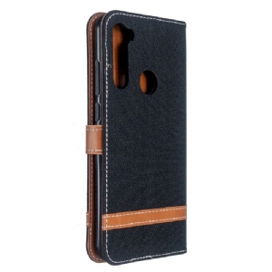 Case Für Xiaomi Redmi Note 8T Flip Case Stoffhüllenfolie