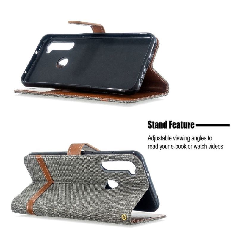 Case Für Xiaomi Redmi Note 8T Flip Case Stoffhüllenfolie