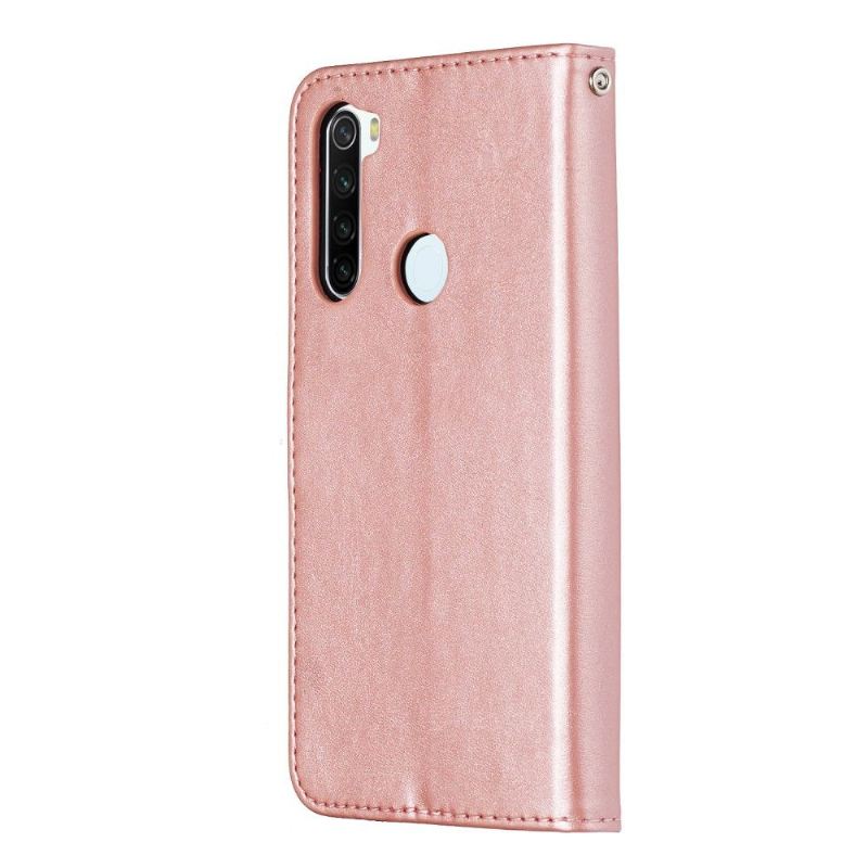 Lederhüllen Für Xiaomi Redmi Note 8T Reißverschlusstasche Ledereffekt - Roségold