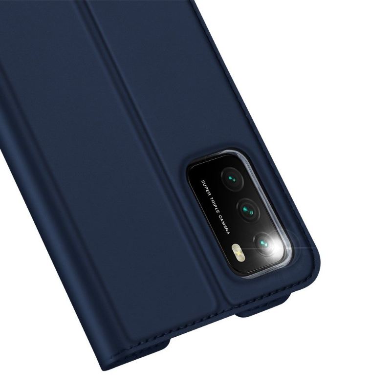 Flip Case Für Poco M3 Business-satin-effekt