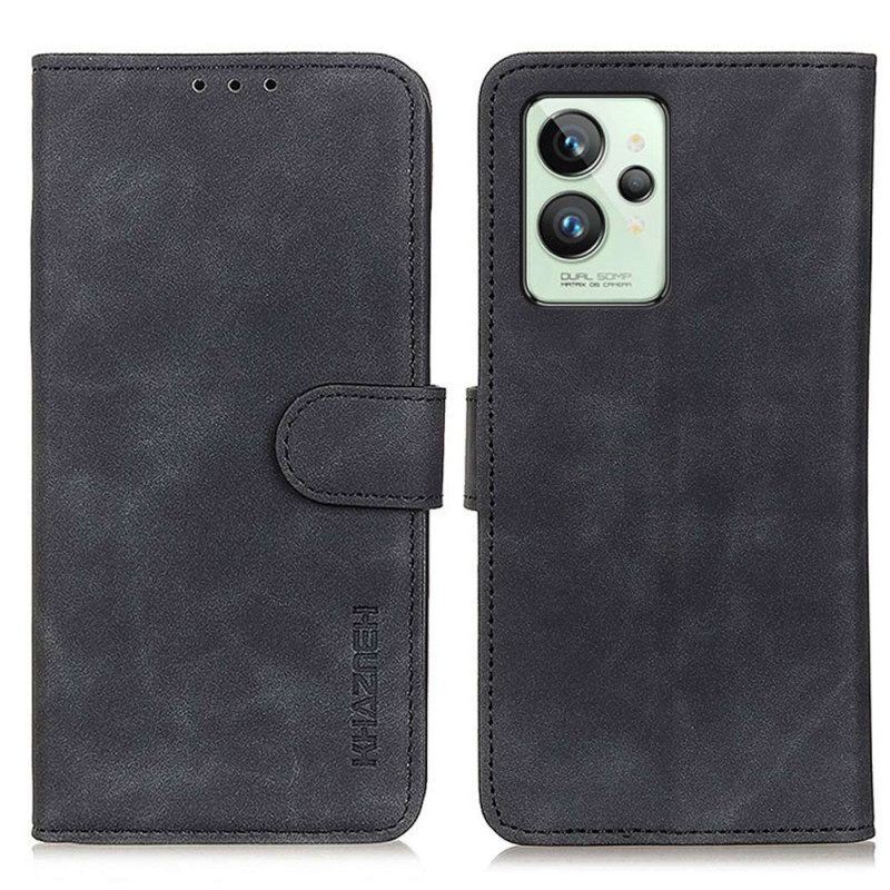 Flip Case Für Realme GT2 Pro Khazneh Vintage-ledereffekt