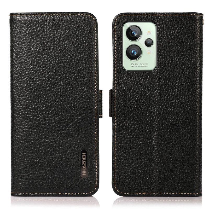 Flip Case Für Realme GT2 Pro Lychee-leder Khazneh Rfid