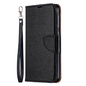 Case Für Samsung Galaxy A50 Flip Case Mit Riemen In Genarbter Lederoptik