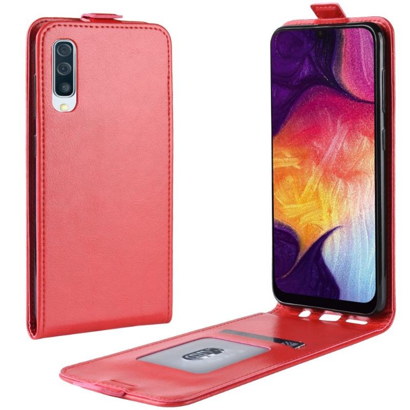 Case Für Samsung Galaxy A50 Flip Case Vertikales Kunstleder