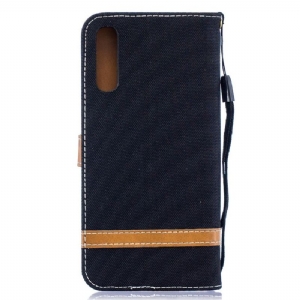 Case Für Samsung Galaxy A50 Stoffbezug Kartenhalter