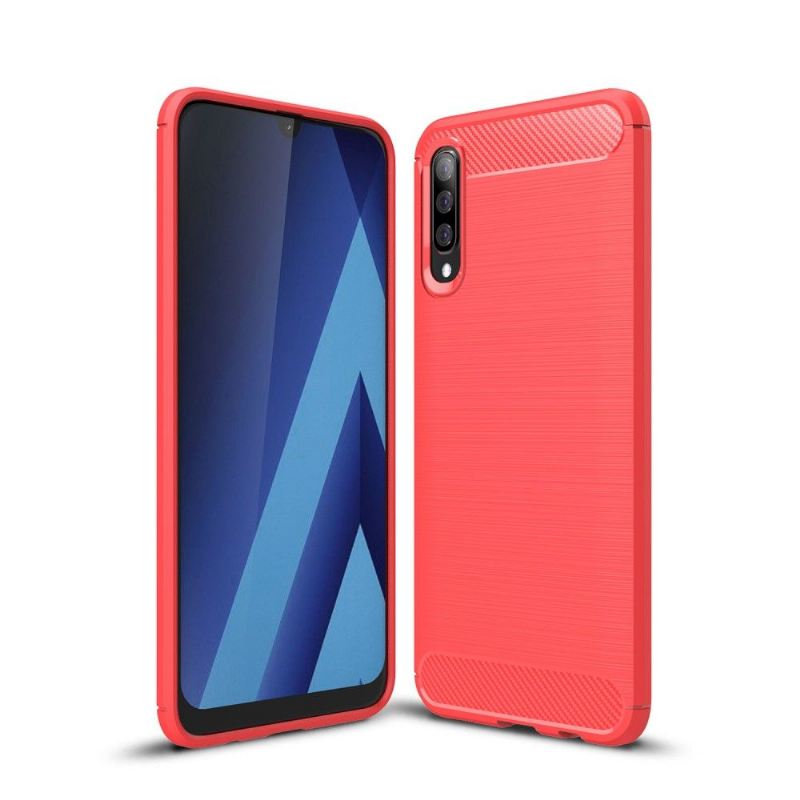 Hülle Für Samsung Galaxy A50 Karbongebürstetes Gel