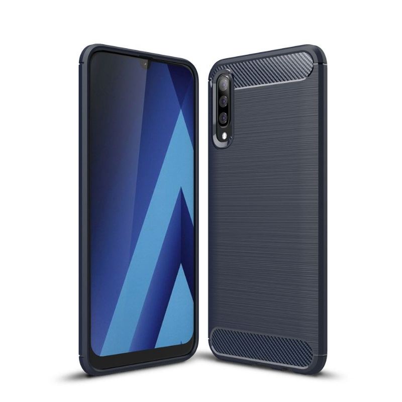 Hülle Für Samsung Galaxy A50 Karbongebürstetes Gel